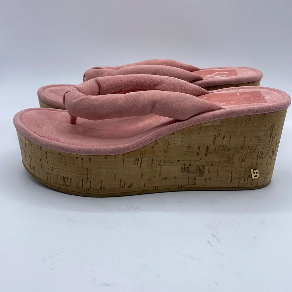 Veronica Beard Geno‎ Cork Suede Sandal size 7 New Without Box